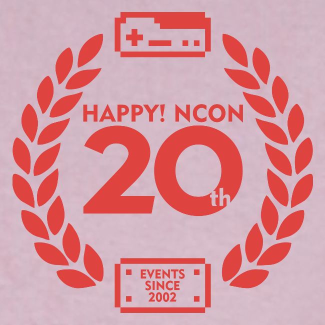 ncon 20th logo red