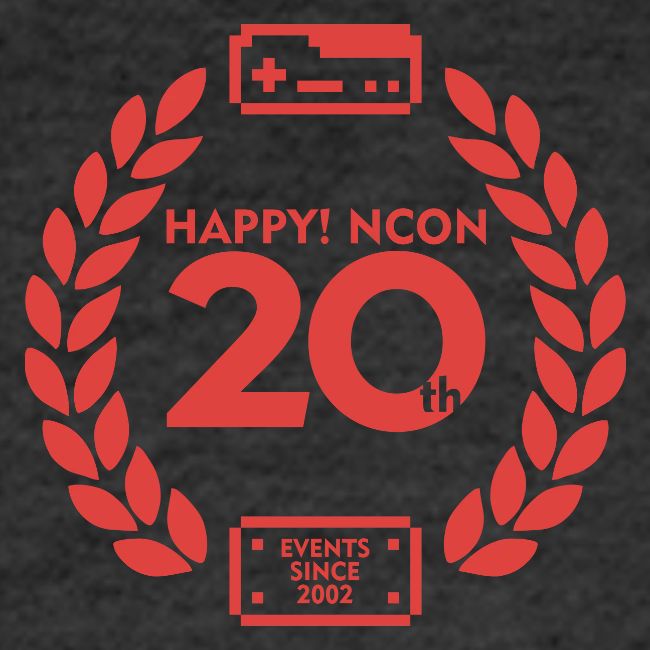 ncon 20th logo red