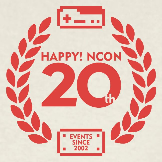 ncon 20th logo red