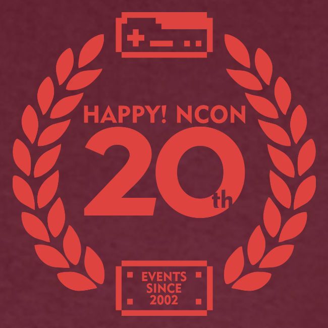ncon 20th logo red