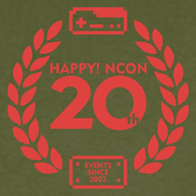 ncon 20th logo red