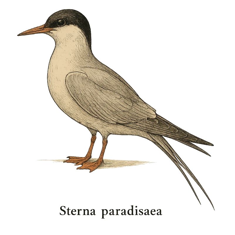 Arctic Tern – Ornithological Illustration