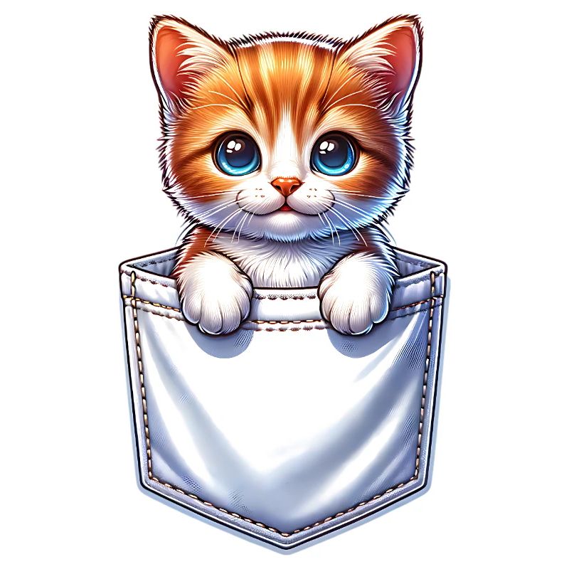 Chat dans une poche