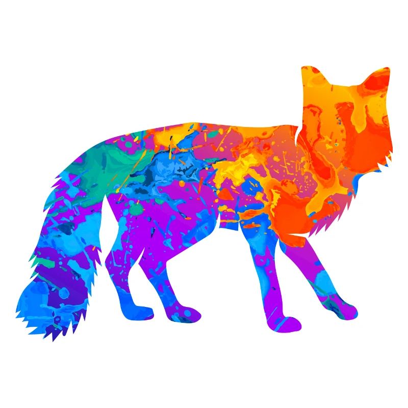 Fox Red Fox Foxes Silhouette Idée cadeau