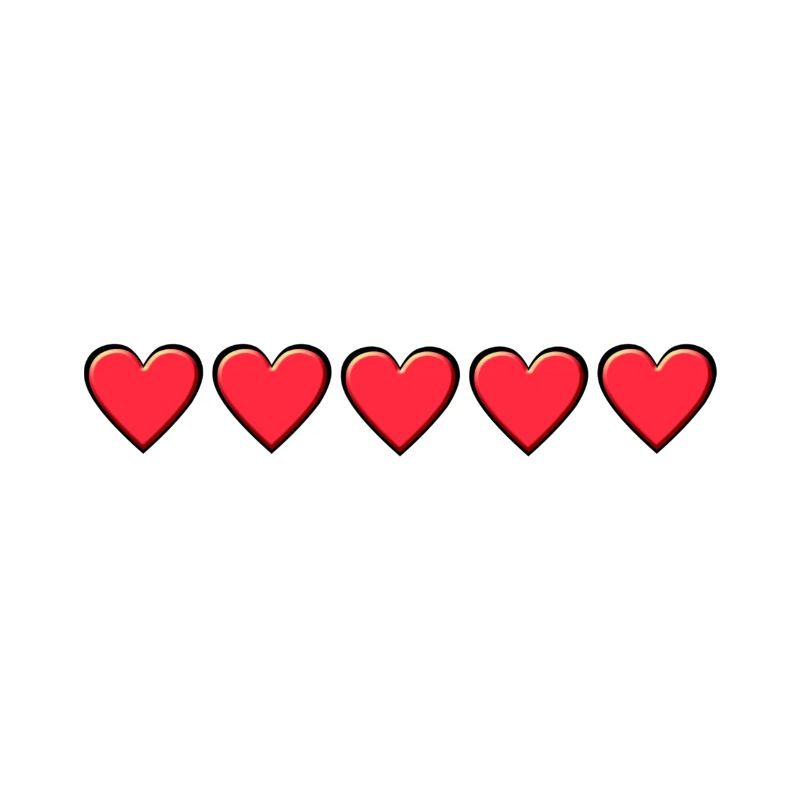 5 coeurs