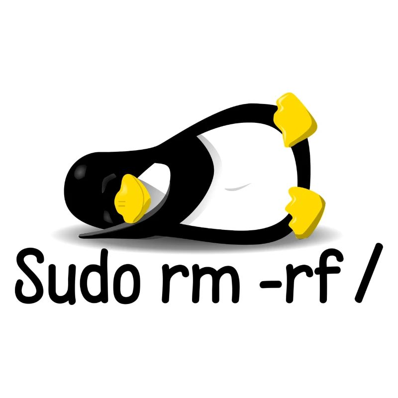 Sudo rm -rf / Programmierer Tux Spruch Geburtstag