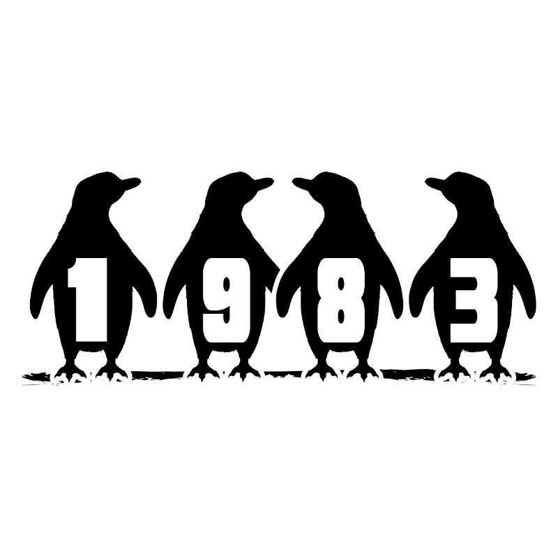1983 geburtstag pinguinparty winterschwimmer