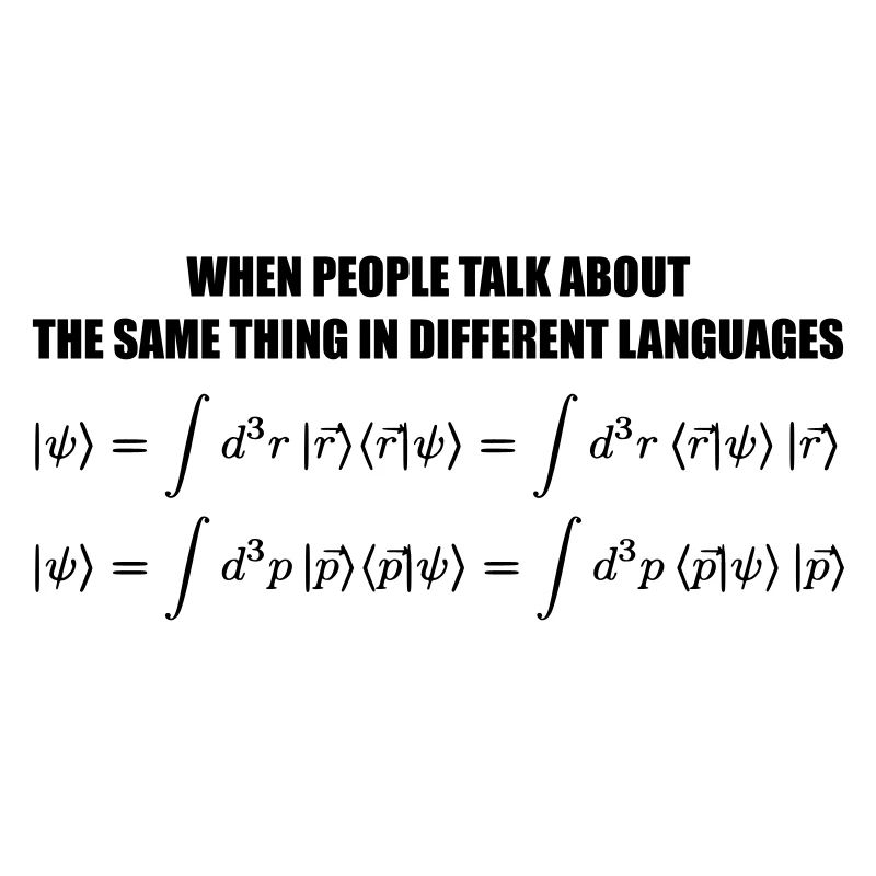 Quantum Physics Joke - Representation