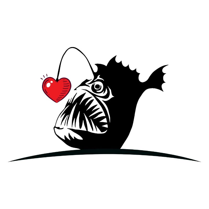 Anglerfisch mit Herz