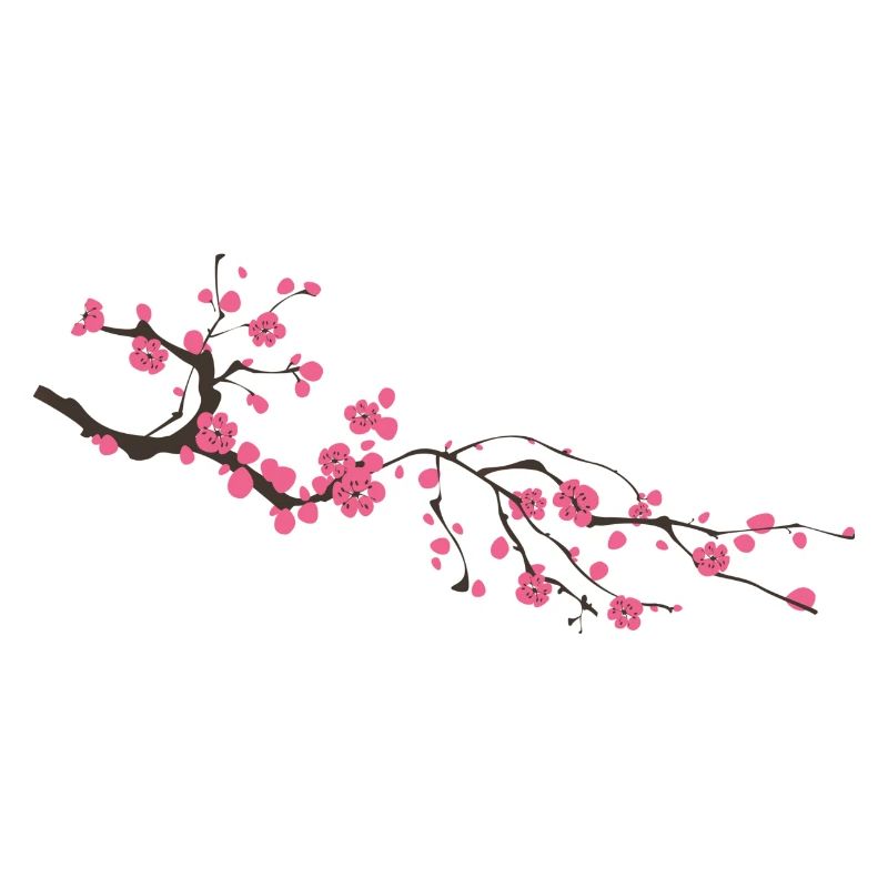 Ast mit Blumen Geschenk Geschenkidee