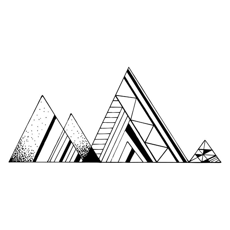 montagnes de triangle