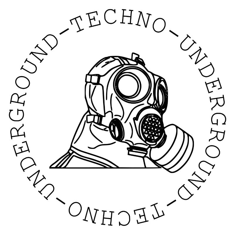 Techno - musique techno - masque à gaz - underground