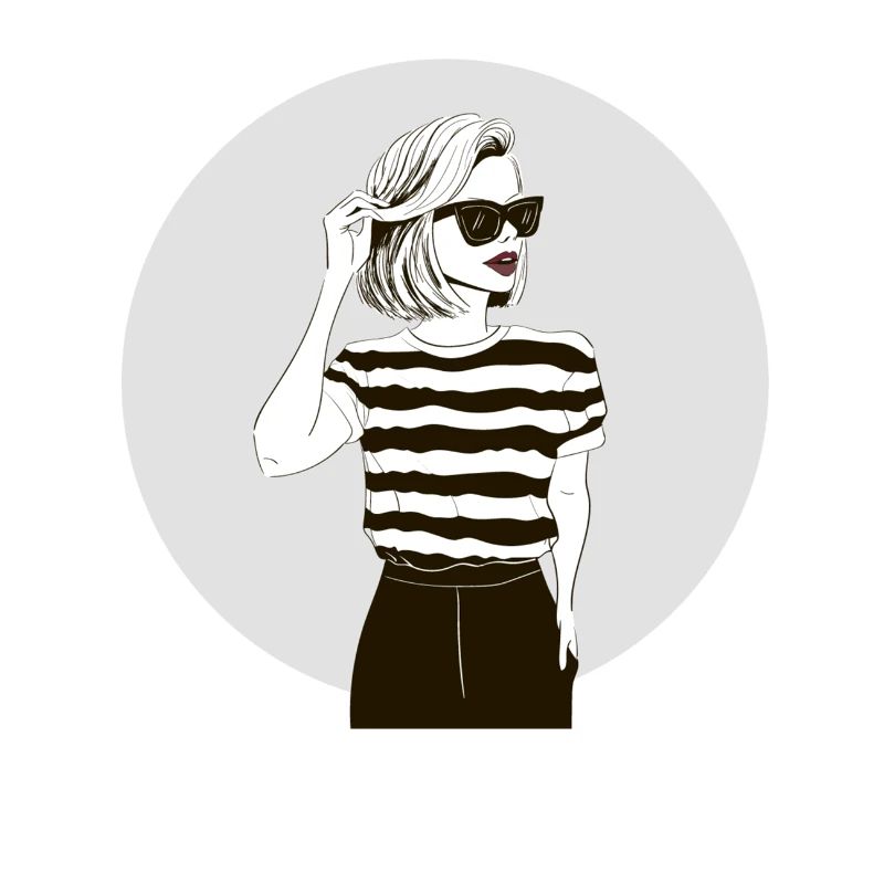 Fille de mode modèle