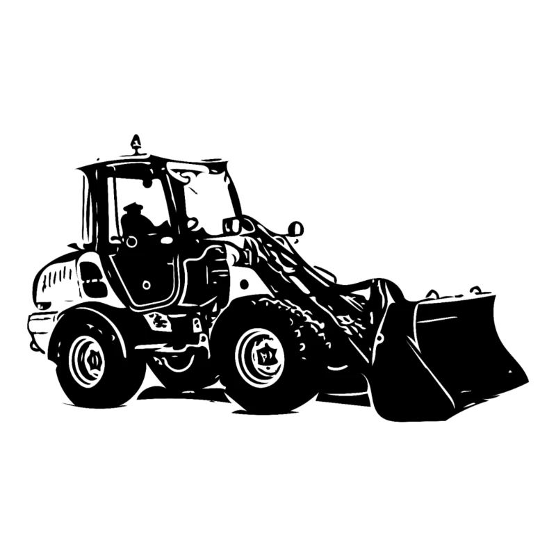 Wheel loader excavator loader construction site