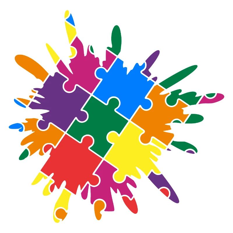 Autism Awareness Puzzle Bunter Spritzer