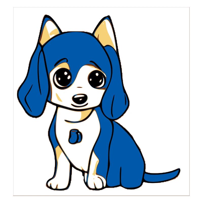 Cute Beautiful Chibi Dog