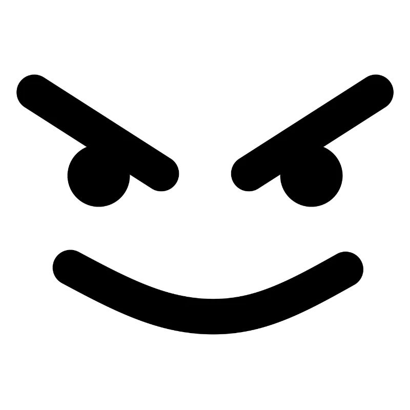 Idée de cadeau Grin Visage arrogant vilain
