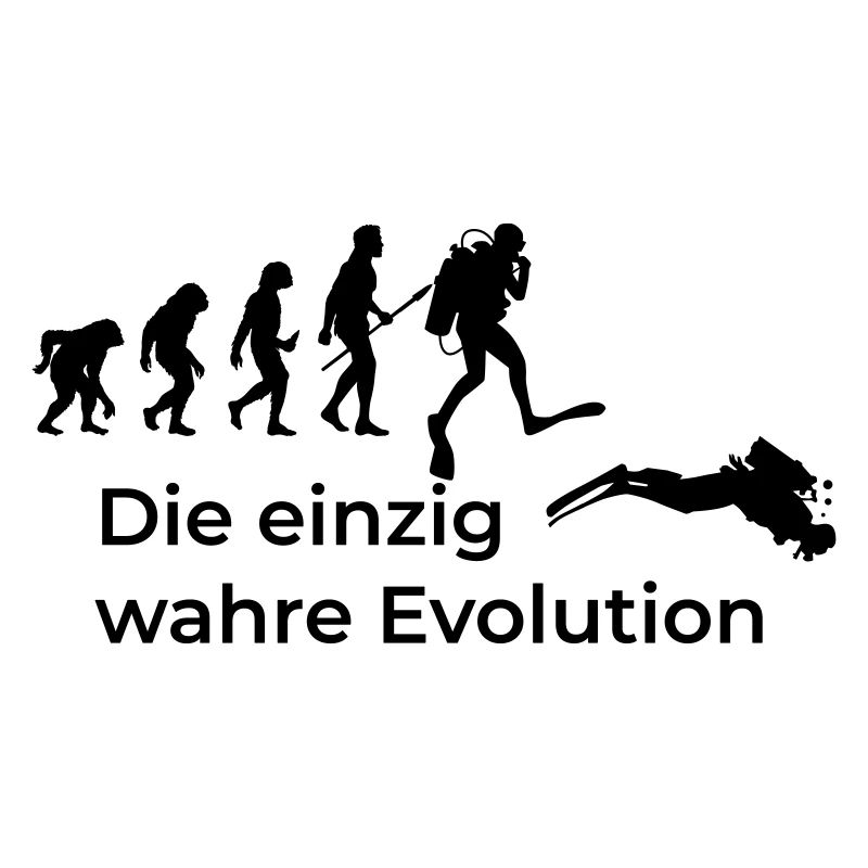 Die einzig wahre Evolution vom Affe zum Taucher