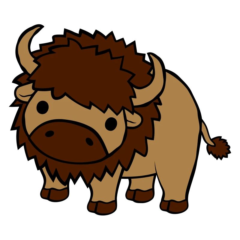 Süßes großes Bison