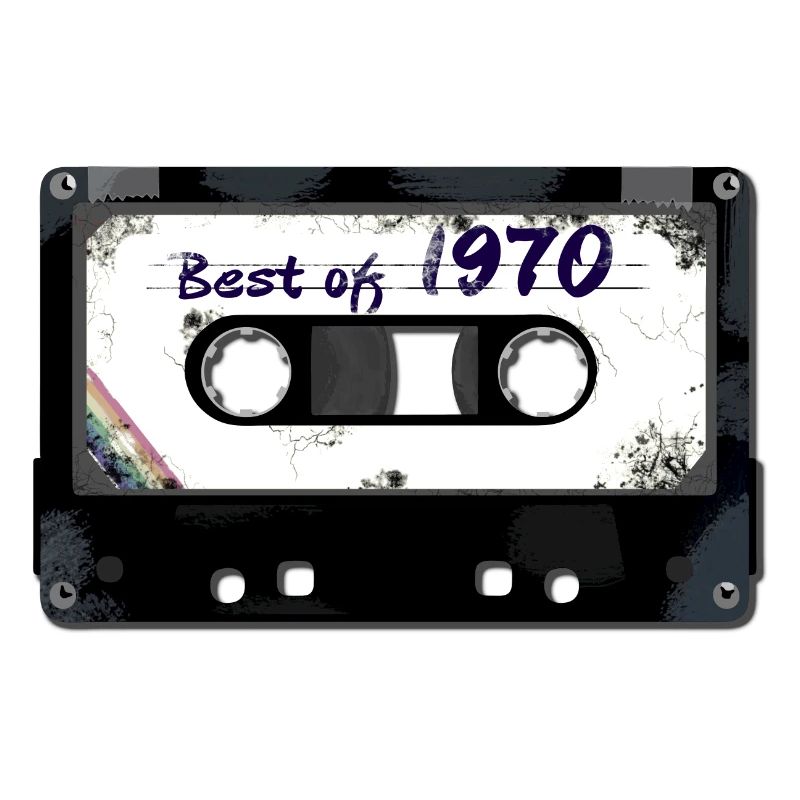Conception d'anniversaire de style cassette vintage de 1970