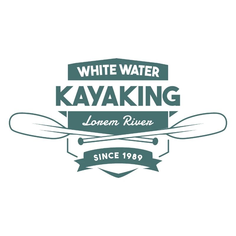 Kayak en eau vive Rivière Lorem