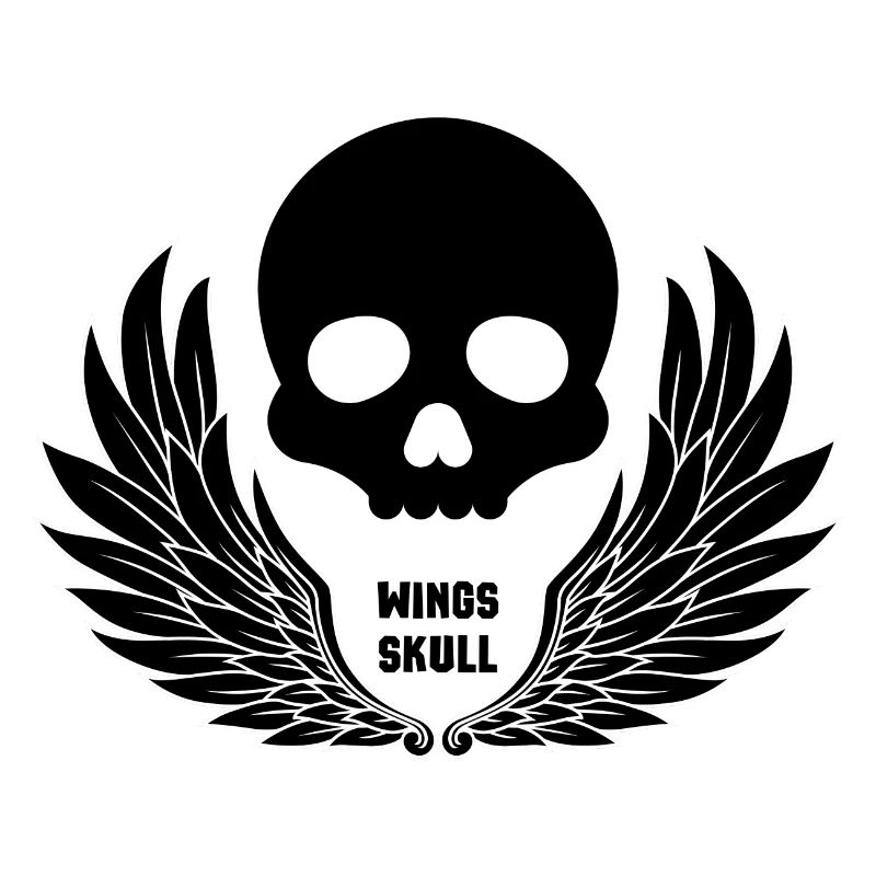 Skullhead avec conception d’ailes