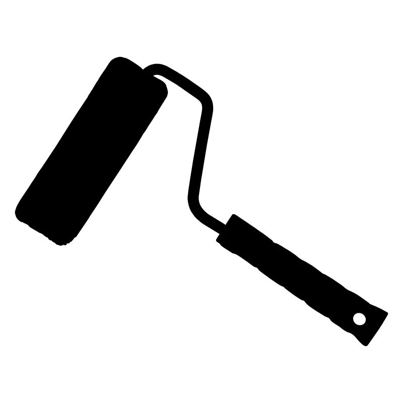 Paint roller shadow image.