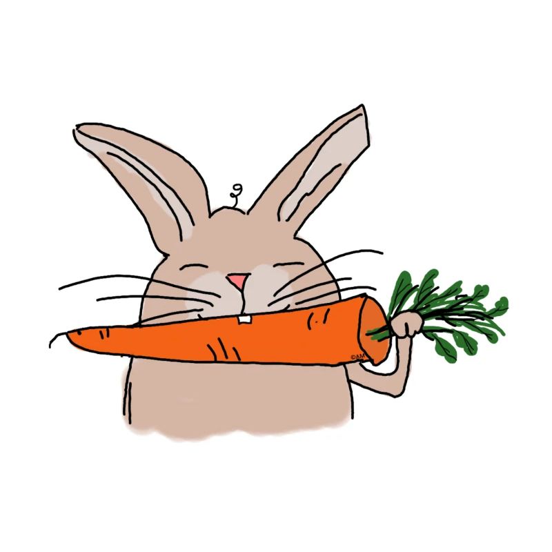 Hilde Rabbit with Carrot Comic Style