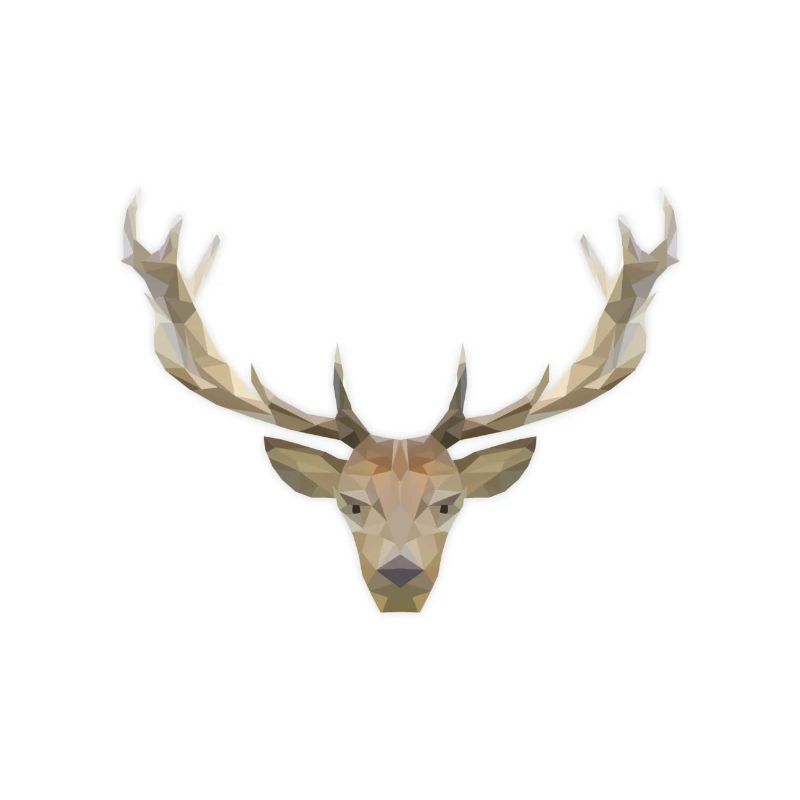 Low Poly Hirsch