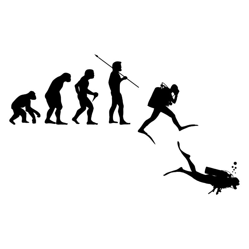 Evolution Graphic Diver Diving Scuba Diver Apnoe S