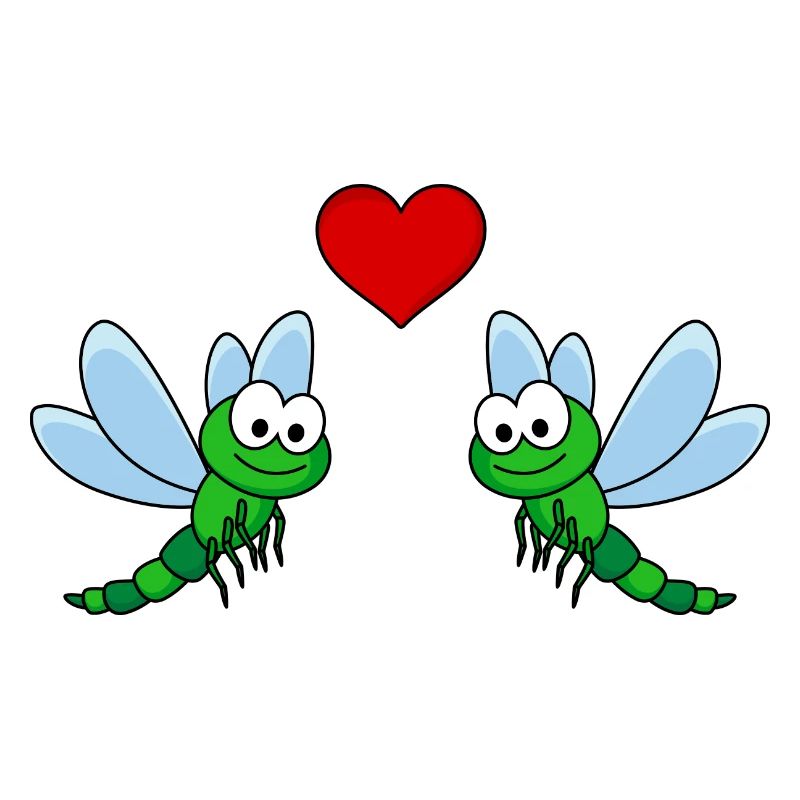 libellule comic couple amour