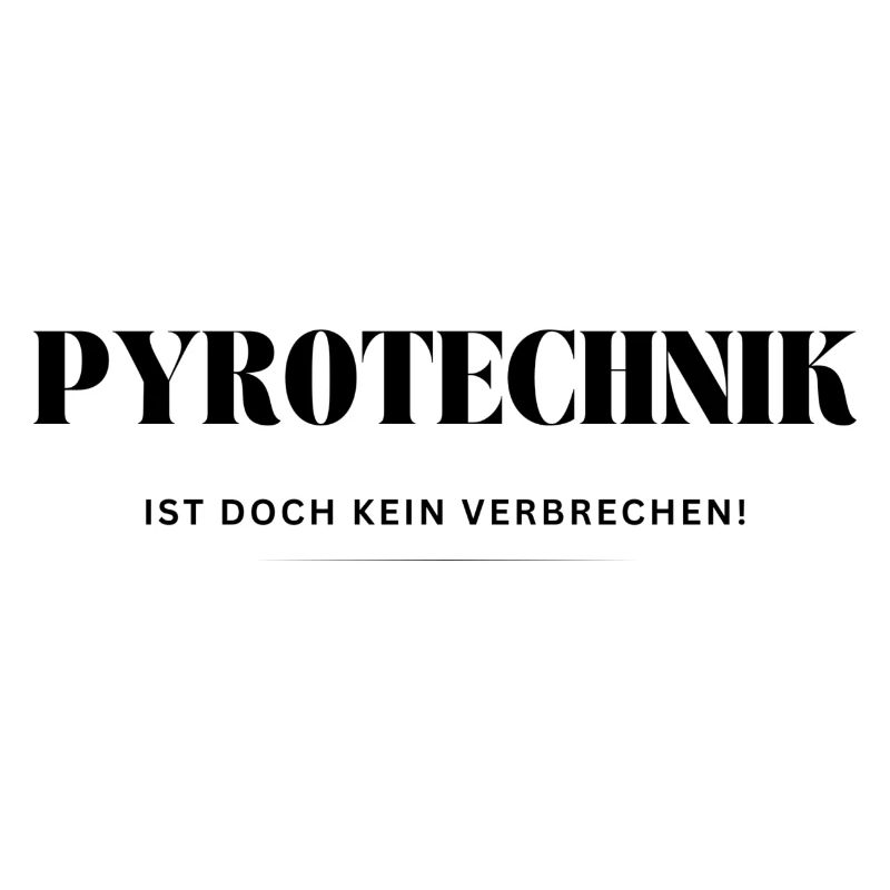 Pyrotechnics! It's not a crime!