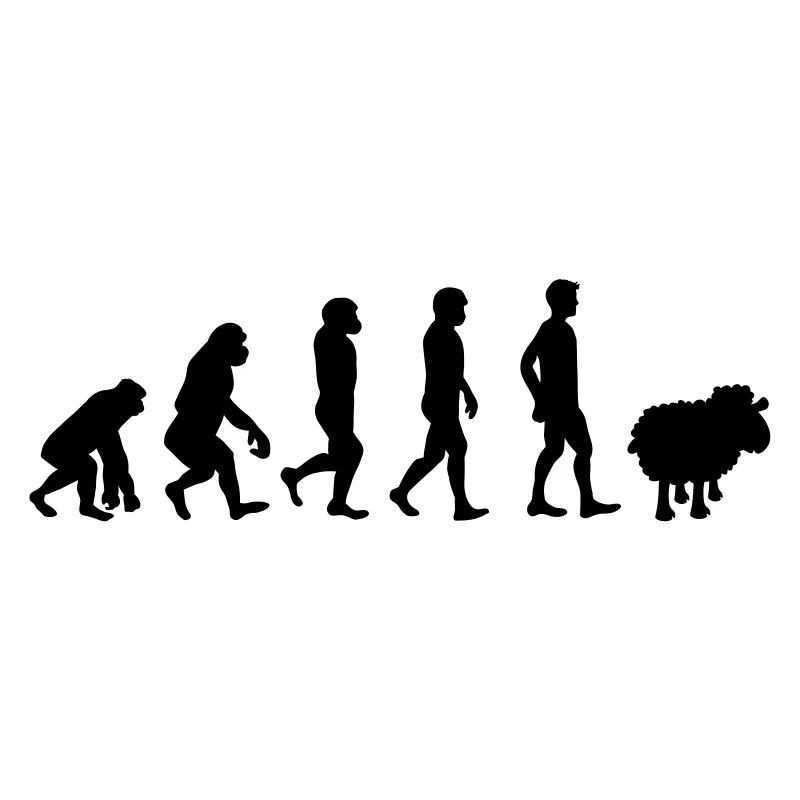 evolution mouton cadeau anti-système complotiste