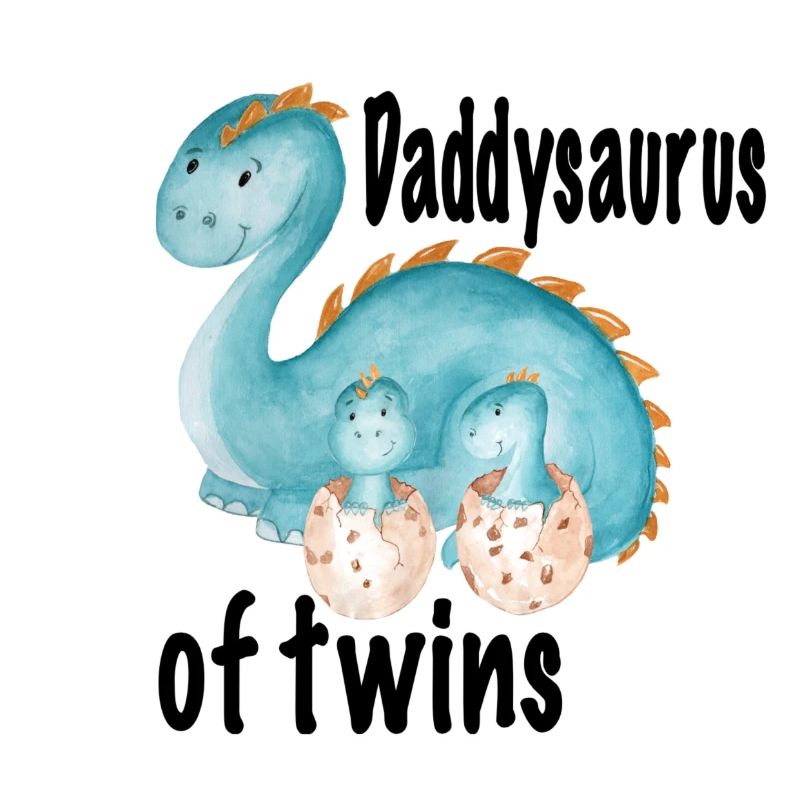 Papa de jumeaux, daddysaurus des jumeaux