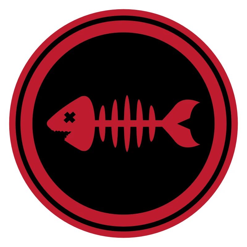 Fisch Symbol Knochen Gräte
