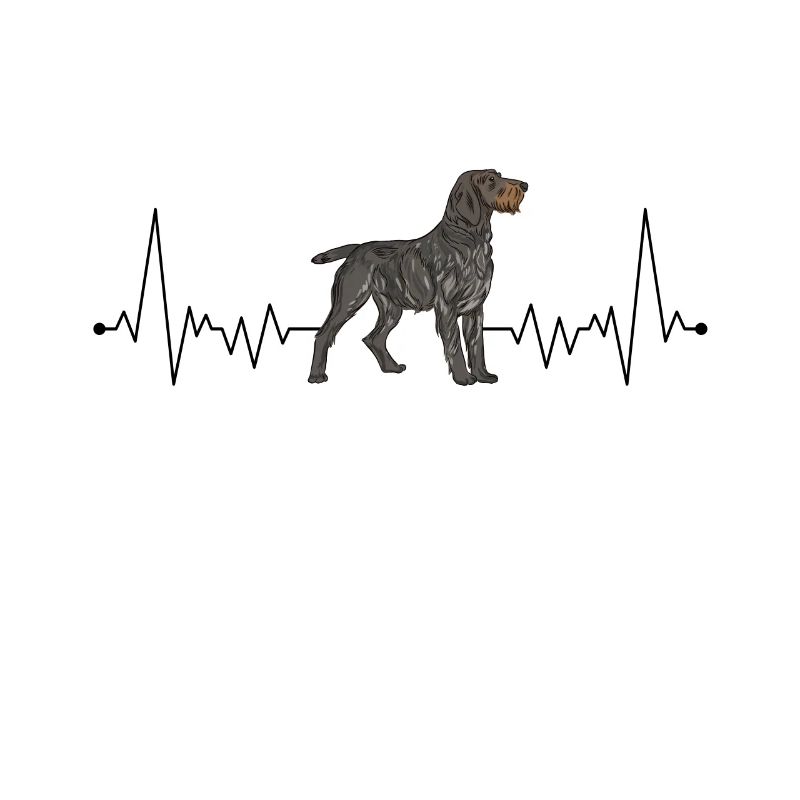 German Wirehaired Pointer Heartbeat Hound Dog