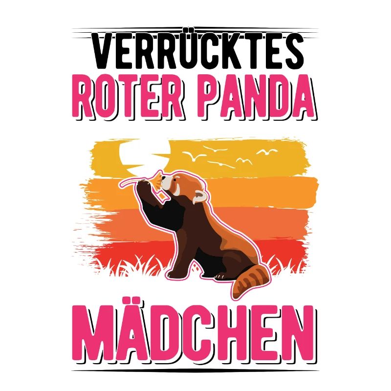Verrücktes Roter Panda Mädchen