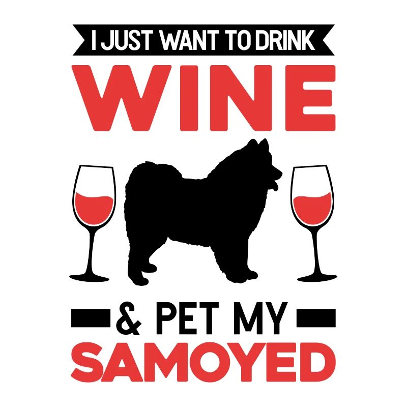 Samojede und Wein