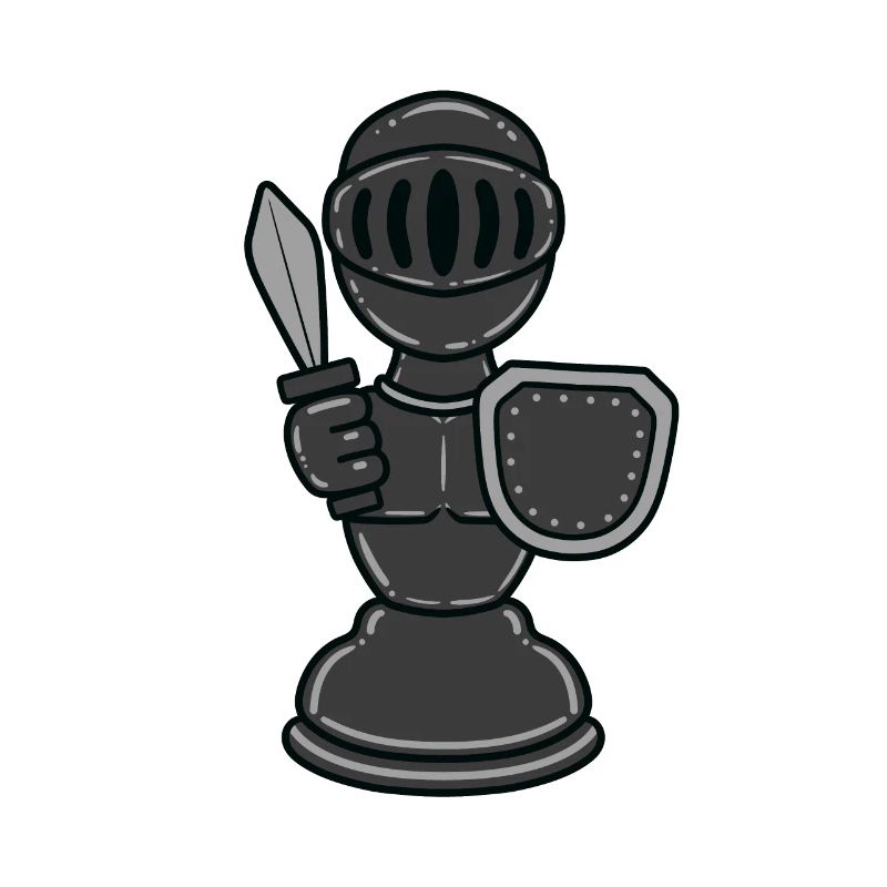 Cadeau d'échec de chevalier d'échecs checkmate