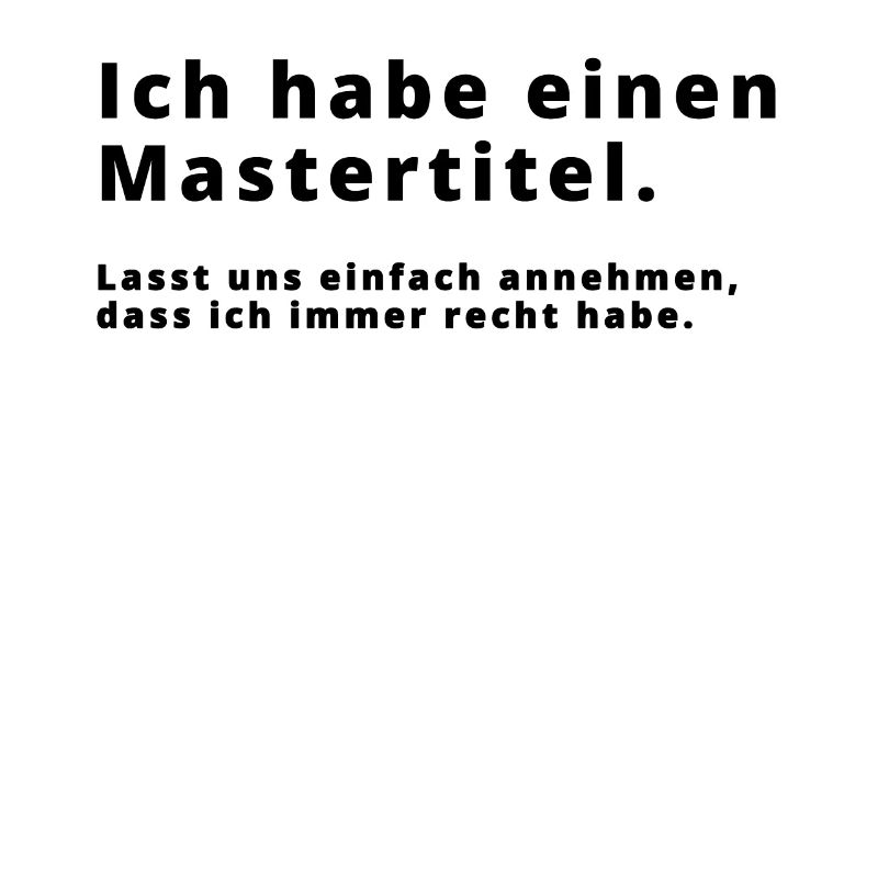 witziger Spruch Geschenk Master Abschluss Uni
