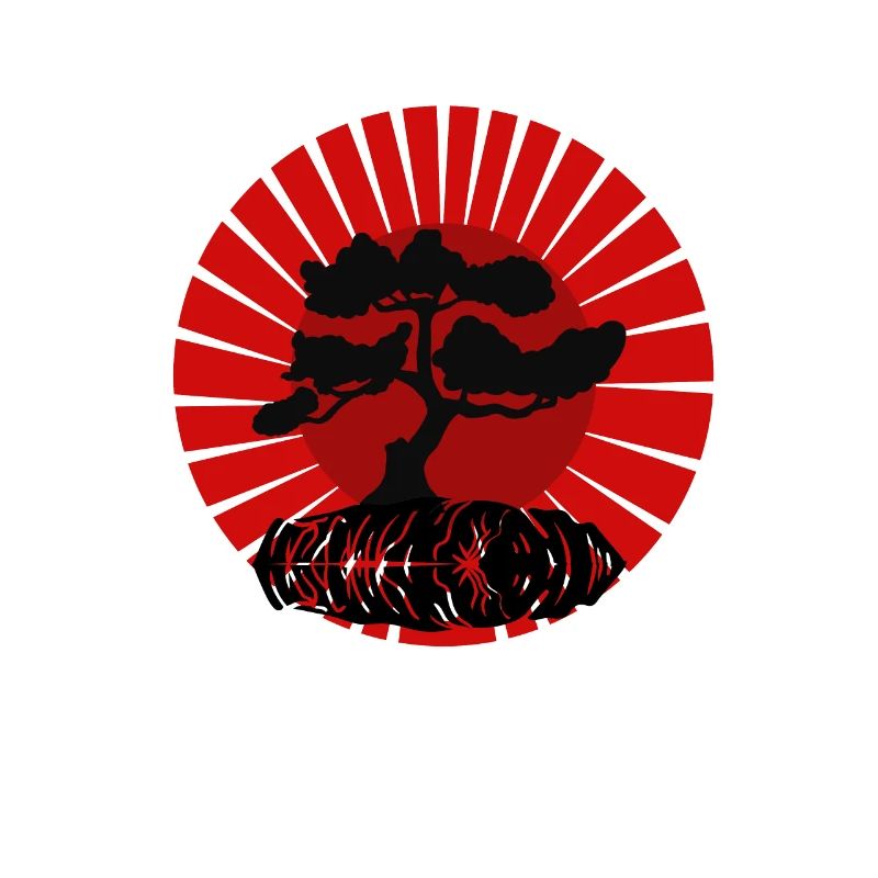 Japanese Tree on a Rock