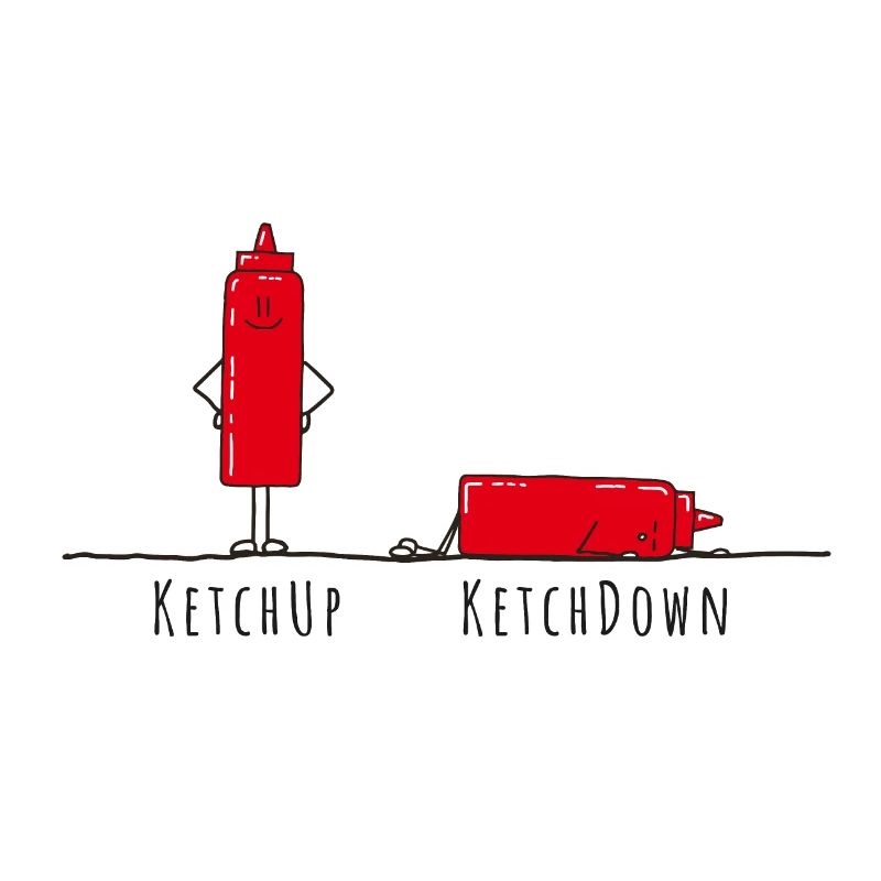 Ketchup - Ketchdown, pun