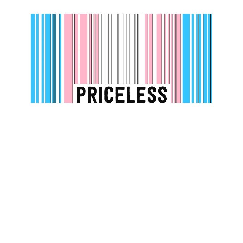 Priceless Trans Pride Barcode Subtle Transgender