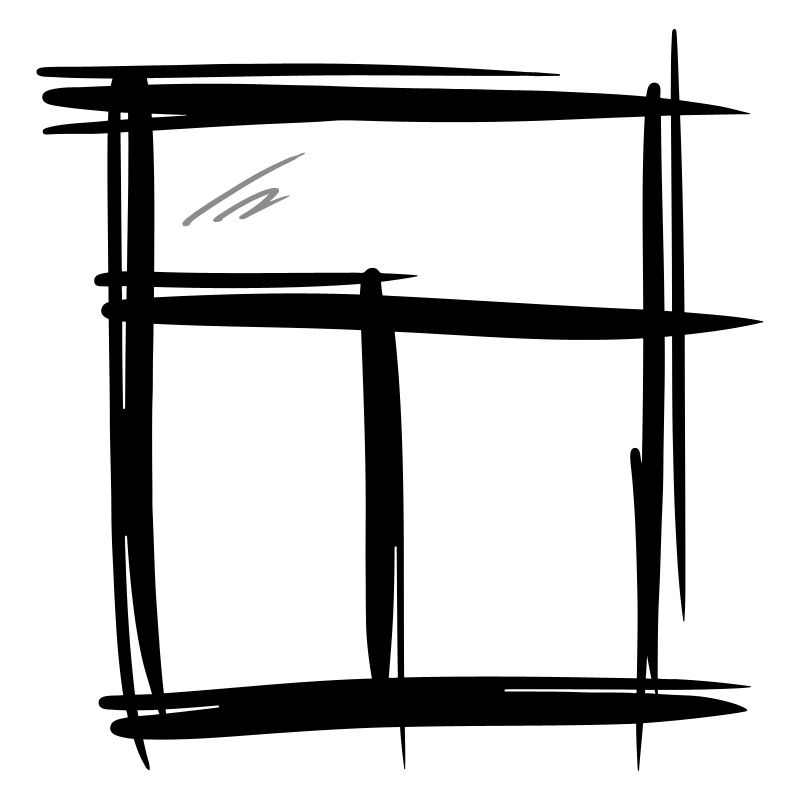 Window, hand-drawn, pencil drawing