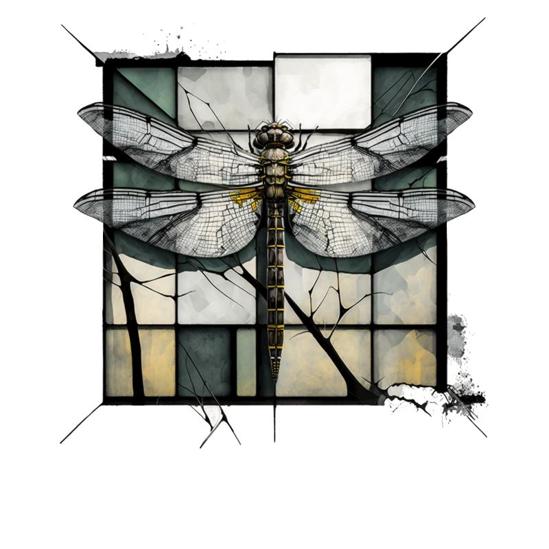 Libelle Insekten Kunst Geschenkidee Tier Mann