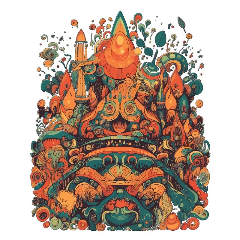 Design Psychedelic Illustration Magic