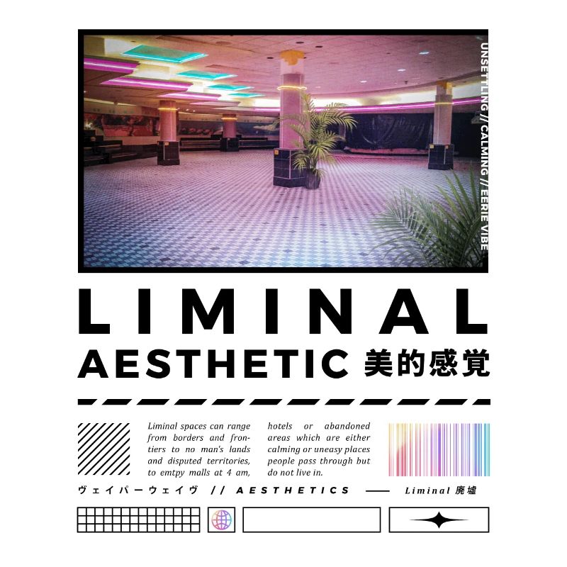 Liminal Spaces Retro 80s & 90s Backrooms Vaporwave