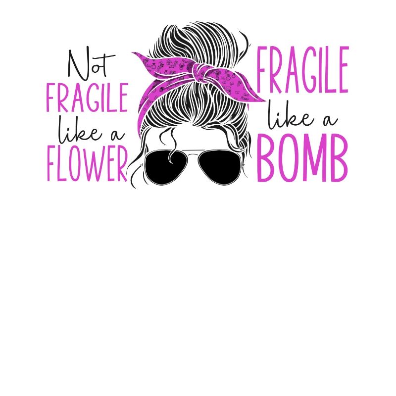 Féministe pas fragile comme une fleur