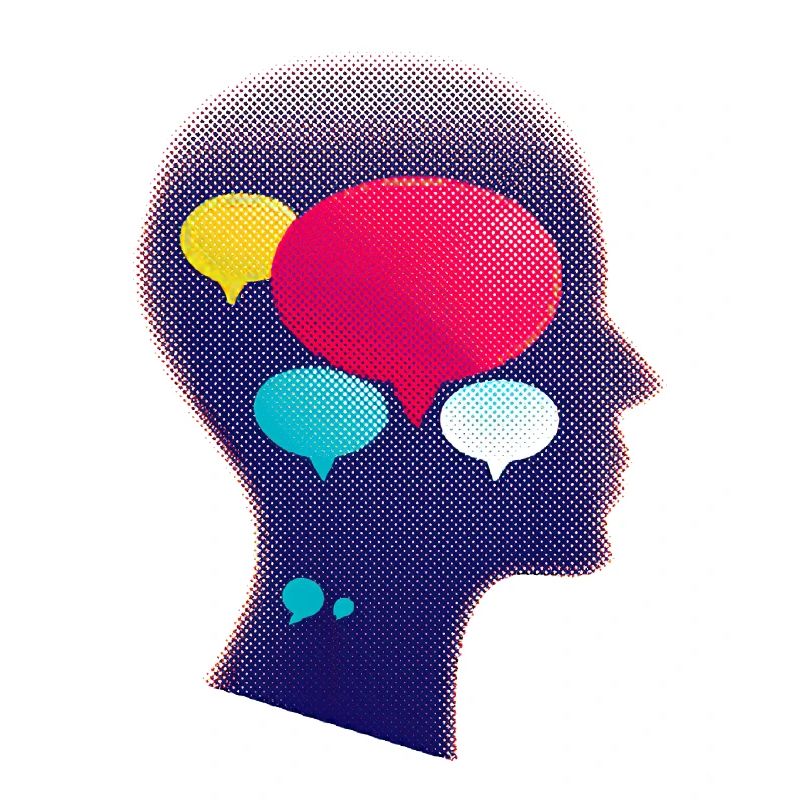 Illustration abstraite de la communication