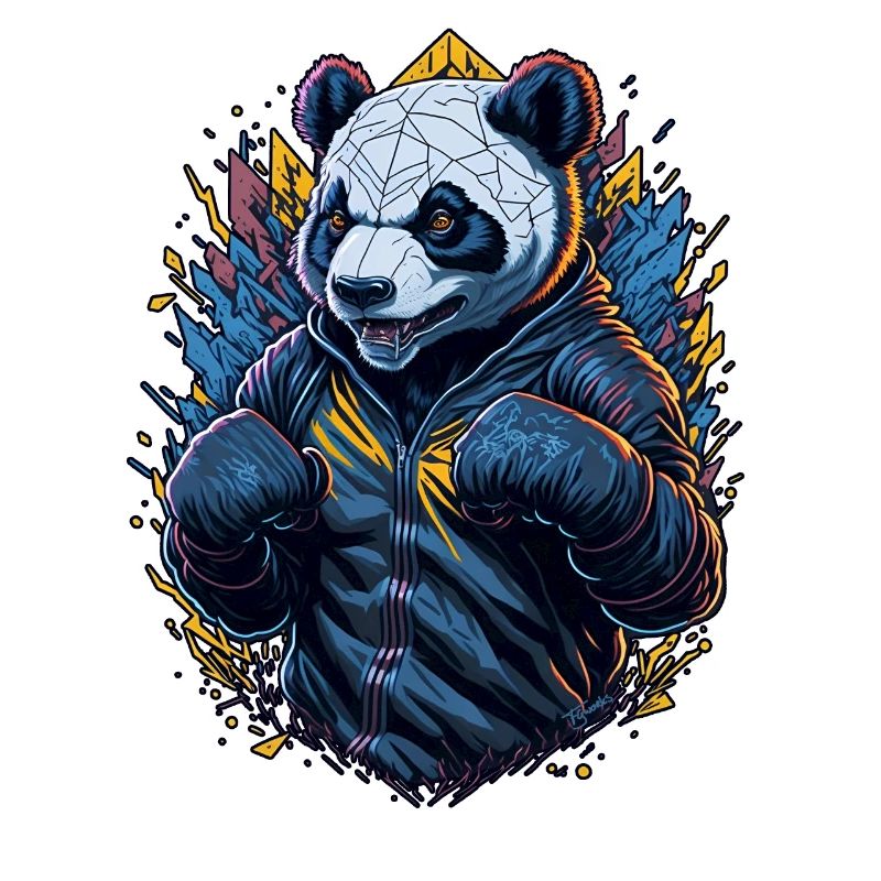 Panda boxeur